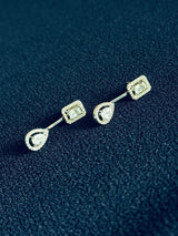 BERTHA - CZ 2-Way Style Earrings