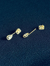 BERTHA - CZ 2-Way Style Earrings