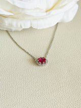 SABRINA - Chic CZ Stone In Rounded-Square CZ Setting In Silver