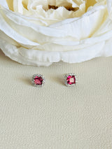 SABRINA - Chic CZ Stone In Rounded-Square CZ Setting In Silver