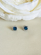 SABRINA - Chic CZ Stone In Rounded-Square CZ Setting In Silver