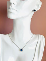 SABRINA - Chic CZ Stone In Rounded-Square CZ Setting In Silver