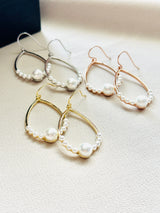 The Elara – Teardrop Pearl Earrings