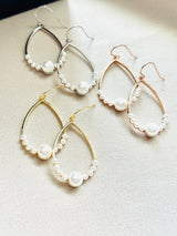 The Elara – Teardrop Pearl Earrings