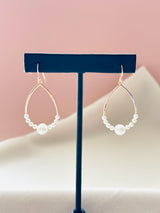 The Elara – Teardrop Pearl Earrings