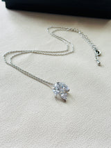 The Eliza – Crystal Leaf Pendant Necklace