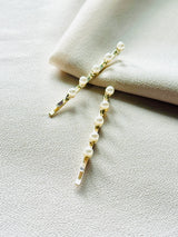Pearl Glimmer – Light Gold Minimalist Hair Clip Set