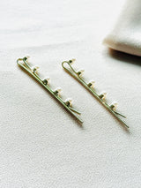 Pearl Glimmer – Light Gold Minimalist Hair Clip Set