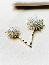 Stellar Radiance – Crystal Burst Hair Clip Set