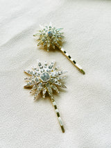 Stellar Radiance – Crystal Burst Hair Clip Set