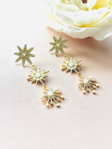 Radiant Star & Pearl Earrings