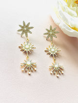 Radiant Star & Pearl Earrings