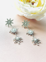 Radiant Star & Pearl Earrings