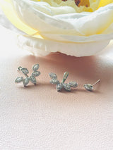 2-in-1 CZ Bloom Earrings