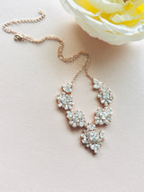 Crystal Bloom Cluster Necklace