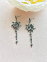 Dark Galaxy Starburst Earrings