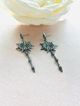 Dark Galaxy Starburst Earrings