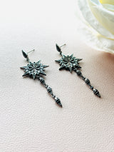 Dark Galaxy Starburst Earrings