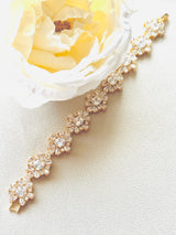 Aurora – Gold Floral Bracelet