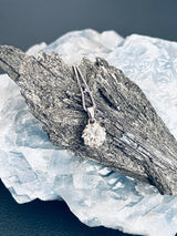 LAURA - 1ct Dangle Round-Cut Moissanite Fancy Necklace In Silver