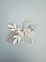 CATRIONA - Flowers And Leaves Hair Comb - JohnnyB Jewelry