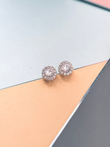 CONSTANCE - 16.5" Chic Choker-Style Necklace With Matching Stud Earrings In Silver