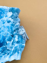 MELANIE - 2ct Statement Cushion CZ Ring In Silver - JohnnyB Jewelry