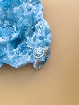 NAOMI - 1.65ct Sterling Brilliant Round-Cut CZ Ring In Silver - JohnnyB Jewelry