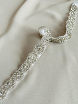 ISIDORA - Multi-Shaped Crystal Weaving Belt Sash In Silver