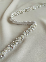 X-ELIZA - Pearl and Crystal Detail In Silver