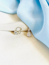 AZURE - Round CZ Crystal Earrings