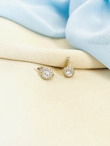 CASSANDRA - Round CZ Dangle Earrings