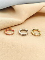 MADDIE - CLASSICS CZ 1.5CM HOOP EARRINGS