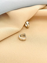 VERA - CLASSICS HOOP WITH TINY CZ EARRINGS