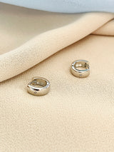 VERA - CLASSICS HOOP WITH TINY CZ EARRINGS