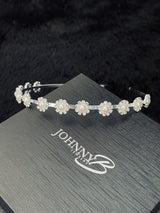 CHRISTINA - Pearls Encircled By Crystal Tiara