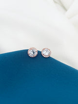ZARIA - Classic Round Setting Stud Earrings - JohnnyB Jewelry