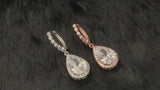 ZIA - Teardrop Dangle CZ Crystal Earrings