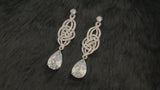 WAVERLY - Art Deco Drop With Crystal Earrings In Silver