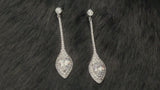 DHARMA - Exotic Pave And CZ Drop Earrings In Silver