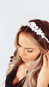 JASMINA- TRIPLE CLAY FLOWER TIARA