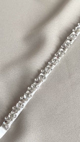 MATILDA - Slim Clear Crystal Detail In Silver