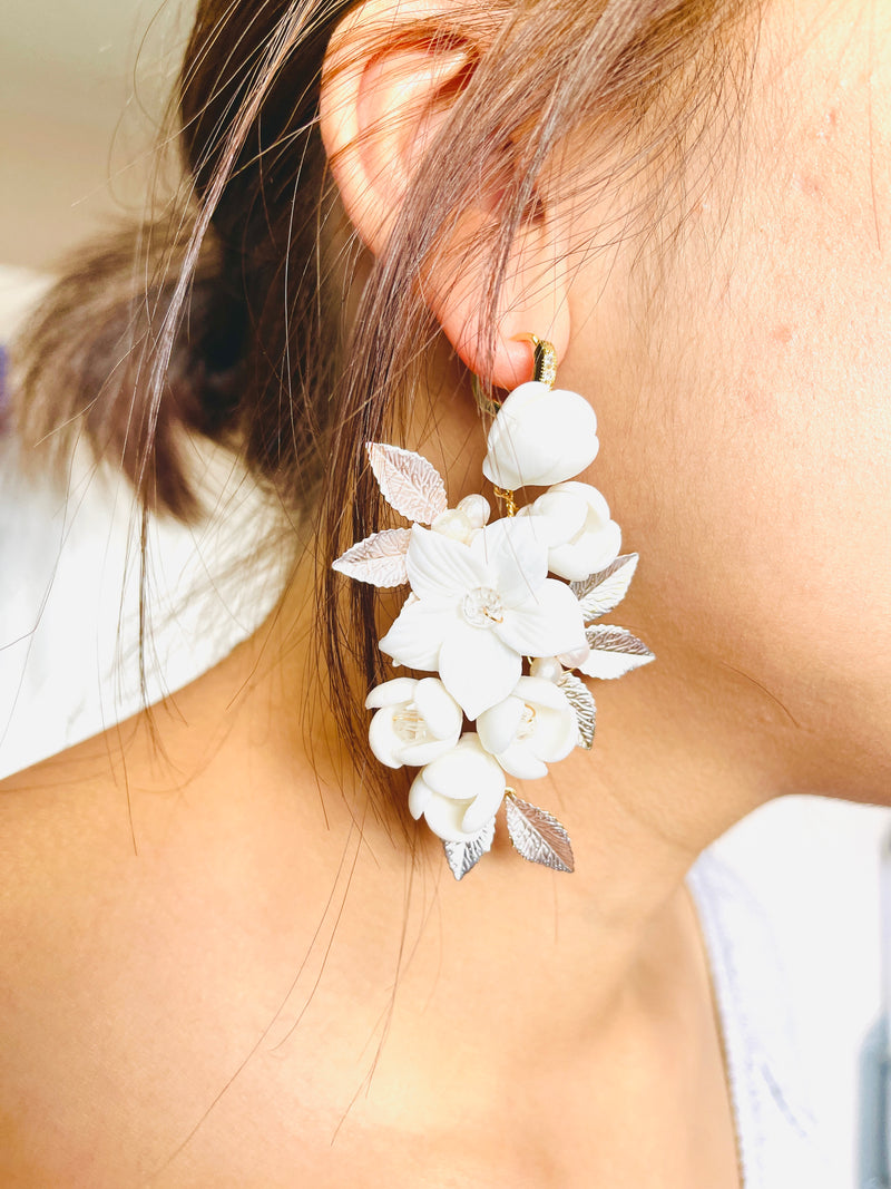 ROBYNN - Light Weight Clay Flower Dangle Earrings