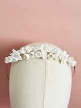 JASMINA- TRIPLE CLAY FLOWER TIARA