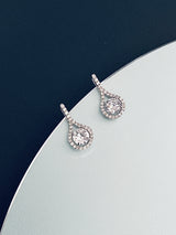 CAMEO - Teardrop CZ Crystal Earrings - JohnnyB Jewelry