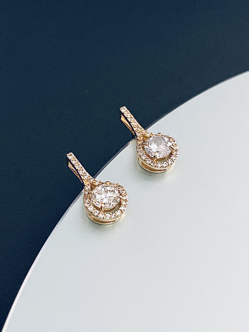 CAMEO - Teardrop CZ Crystal Earrings - JohnnyB Jewelry