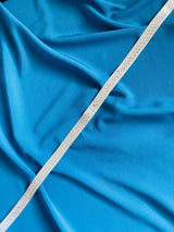 PETRINA - Refined Slim Crystal Belt Sash In Silver