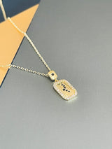 ORIAH - Modern-Style With CZ Lightening Motif Necklace In 14k Gold