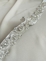 OPHELIA - Clear Multi-Shaped Crystal Belt Sashes In Silver