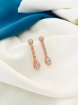 ALEXANDRA - Multi-Shaped Delicate Teardrop Crystal Drop Earrings